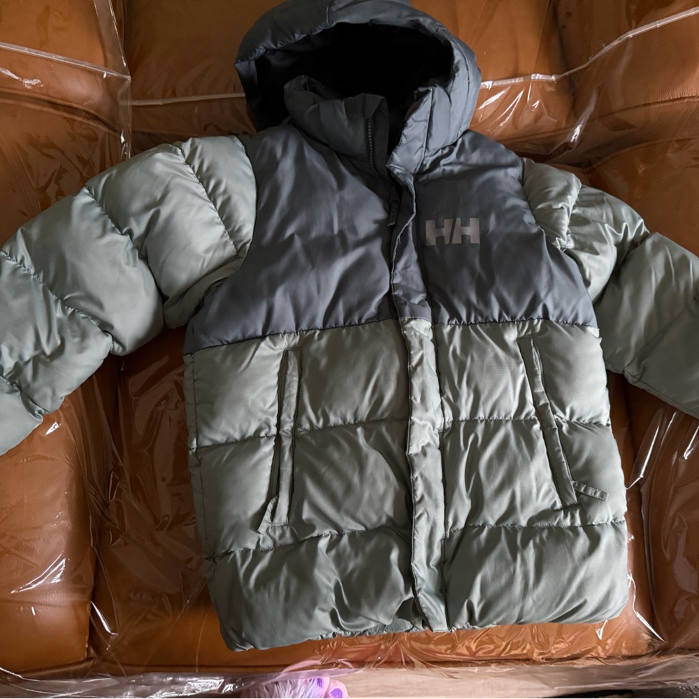 Helly Hansen Boys Green Puffer Jacket